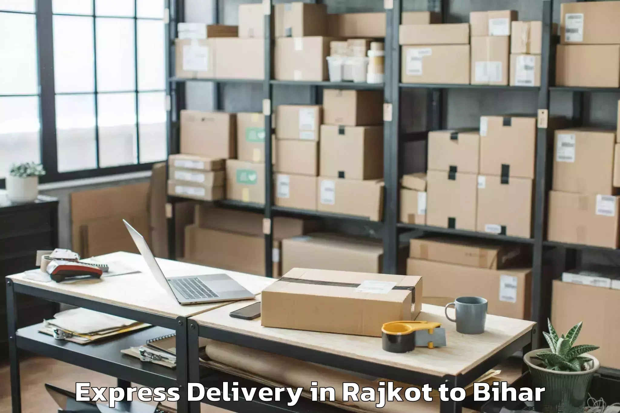 Professional Rajkot to Shekhopur Sarai Express Delivery